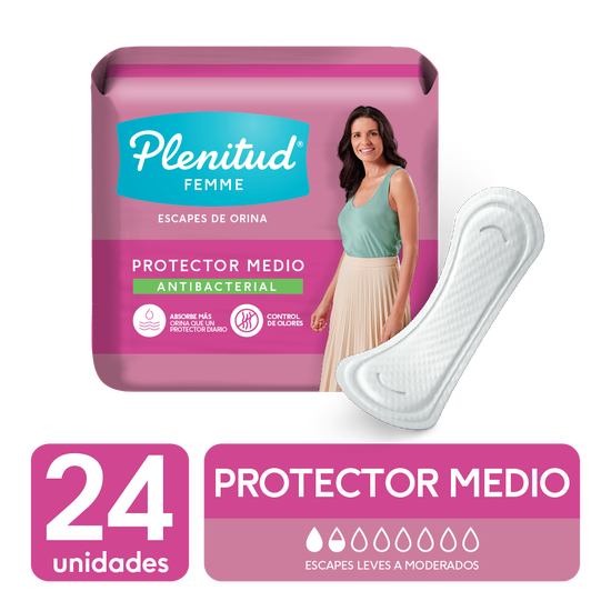 Protector Plenitud Femme Diario 24 unid